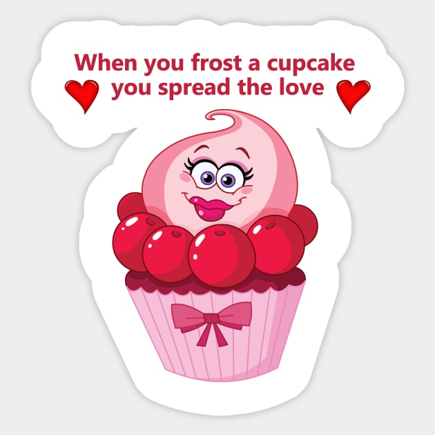 Frost a Cupcake Sticker by angelwhispers